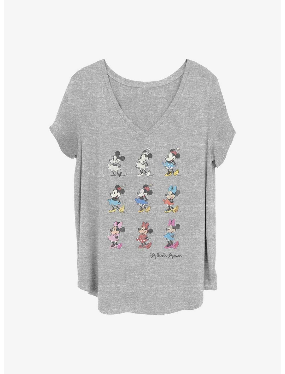 Disney Minnie Mouse Minnie Evolution Girls T-Shirt Plus Size | Hot Topic