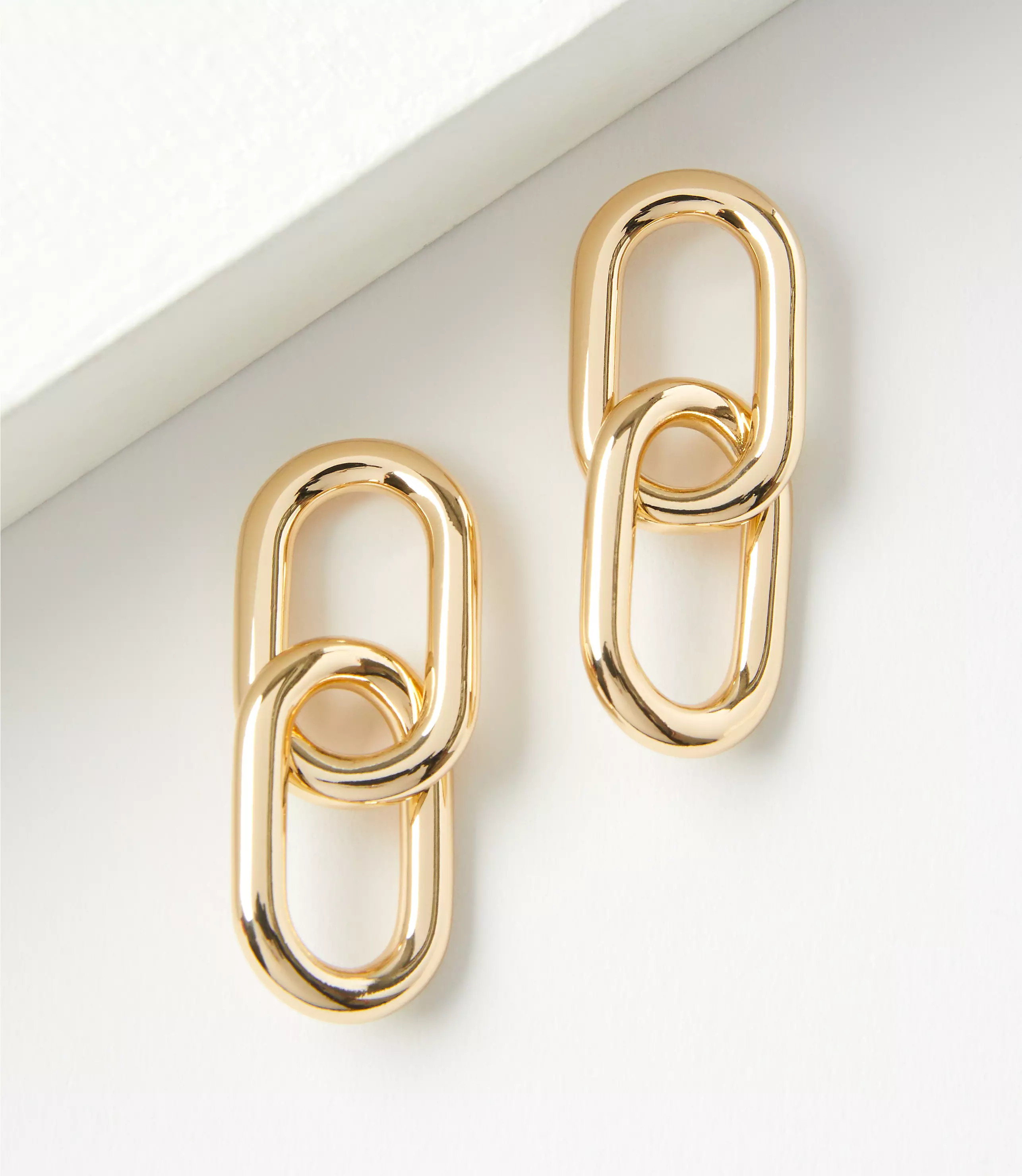 Chain Link Drop Earrings | LOFT