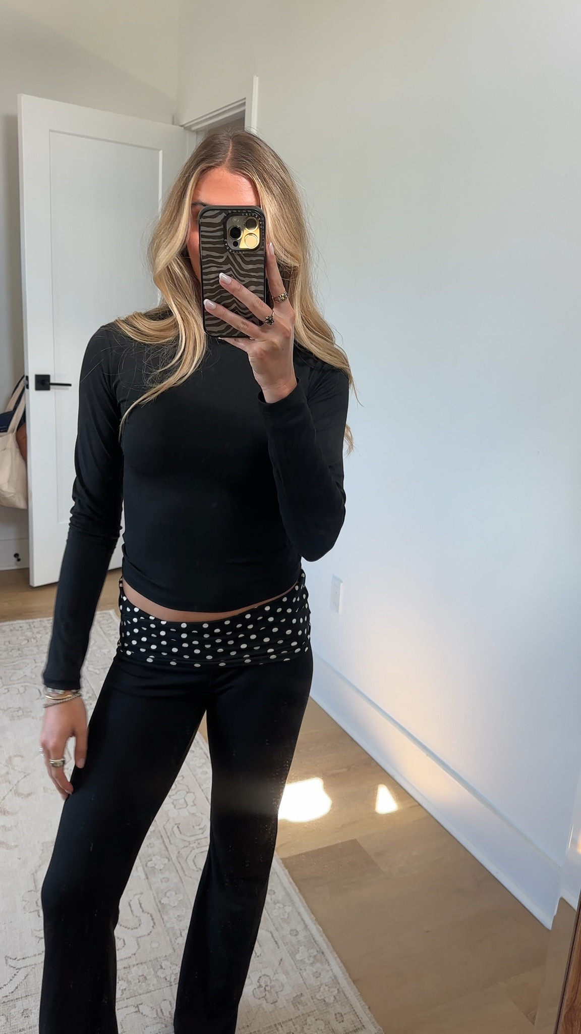 Amazon size small ONLYSTORY Womens 2 Piece Sets Foldover Pants Long Sleeve Crop Tops Pjs Sets,BK Little PD Black

#LTKootd #LTKSaleAlert #LTKTravel