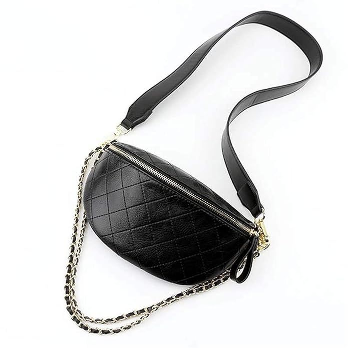 Women Quilted Handbags Crossbody Shoulder Bag Designer Clutch Purse with Chain | Amazon (US)