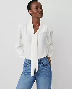 Tie Neck Top | Ann Taylor (US)