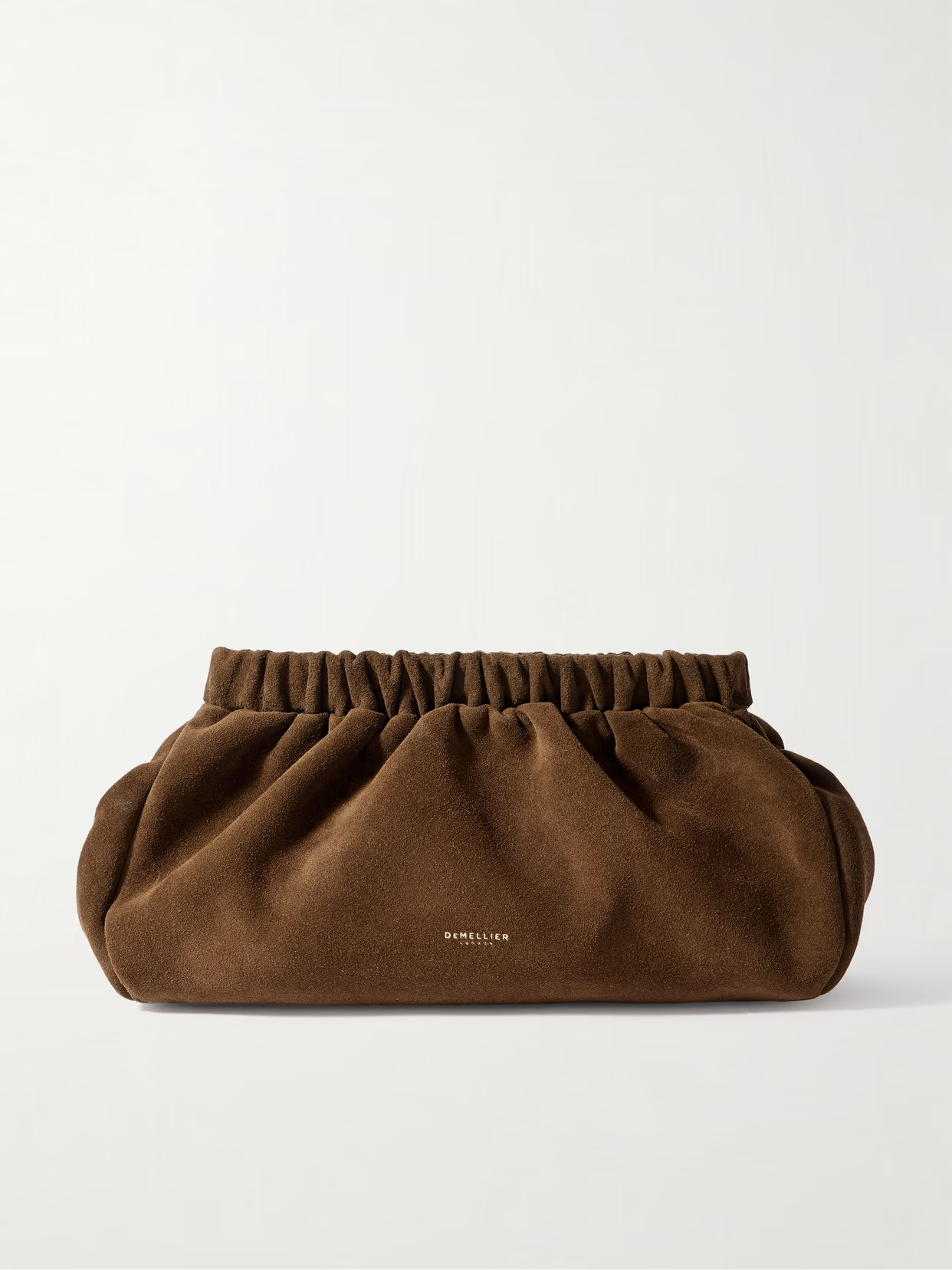 DeMellier - The Miami Suede Clutch - Brown | NET-A-PORTER (US)