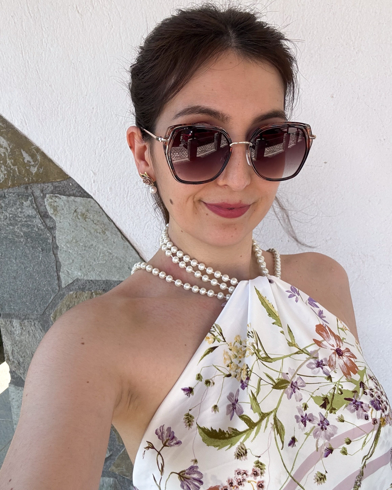 What I wore to Greece

Look no.2: Baptism outfit

One of the reasons I went to Greece this time was to attend Zoe’s baptism, the baby girl of two of my good friends in Greece! Before I moved to the Netherlands, I promised to myself and my friends that I would do everything I can to be present on special occassions in their lives and I’m proud to say that so far I kept my word!

For the occassion I wore a scarf as a top and I combined it with a pair of light blue trousers. I had a backpack on this trip so I wasn’t able to bring any heels with me therefore I wore the only pair I had in Greece that somewhat matched 🙈 Thank goodness I found a bag in my closet that looked good with the look because I was prepared to go bag free! 

Moving on to accessories. I wore my new earrings from Billskinner Studio x @hellomissjordan  . They matched the look so perfectly with the pearls and the roses. Gold dainty bracelets and rings finished the look.

Initially I was thinking to go for a total burgundy look (last slide) with a linen shirt and a polka dot skirt but I changed my mind last minute. What do you think? Did I make the right choice or should I have chosen the burgundy look?

The baptism was so beautiful! From the decorations to the food everything was great! And Zoe is the cutest little baby 🥹 I’m so happy I was able to attend ❤️

#LTKeurope #LTKsummer #LTKpetite