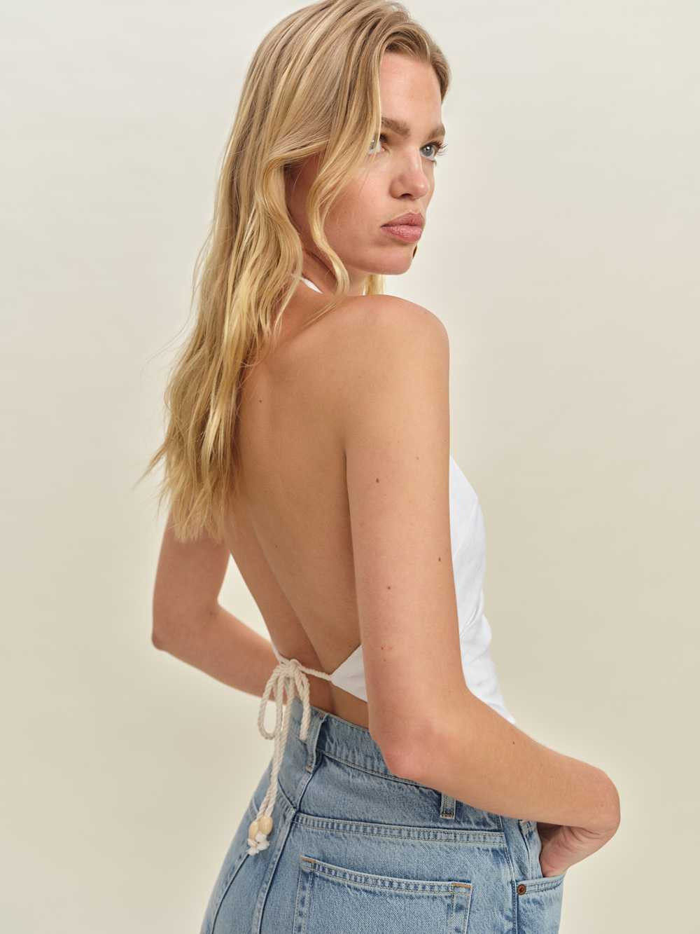 Reese Linen Top | Reformation (Global)