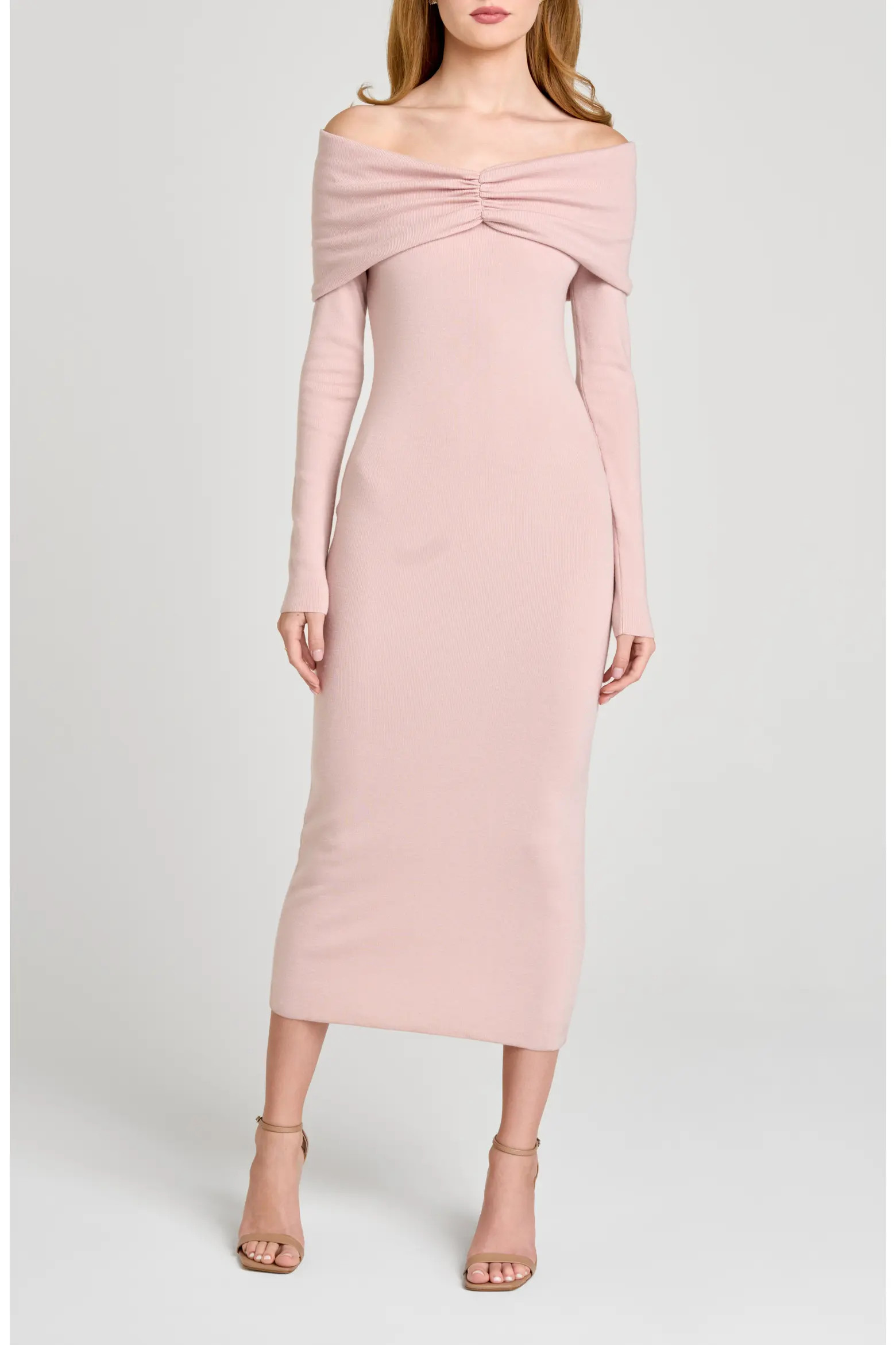 WAYF Alice Off the Shoulder Long Sleeve Knit Dress (Women) | Nordstromrack | Nordstrom Rack