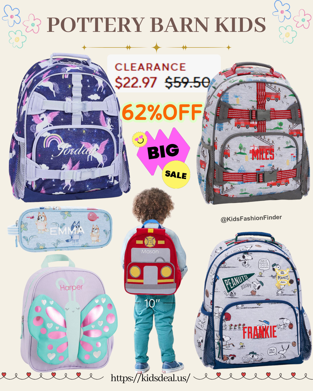 🎒 Pottery Barn Kids Backpacks — Built for Kids, Loved by Parents!

From preschool to elementary, these durable waterproof backpacks are the perfect everyday companion 💕

Multiple compartments + customizable designs (add your child’s name for a unique touch ✨).

🔥 Huge Sale: Extra 20% OFF + FREE shipping 

🎯 Backpacks up to 62% OFF & pencil cases from just $5!

#PotteryBarnKids #BackToSchool #KidsBackpack #SchoolSale #StationeryAddict #ParentingMadeEasy #BackpackGoals #SchoolStyle #MomLife #TeacherRecommended 

 

#LTKSaleAlert #LTKKids #LTKFamily