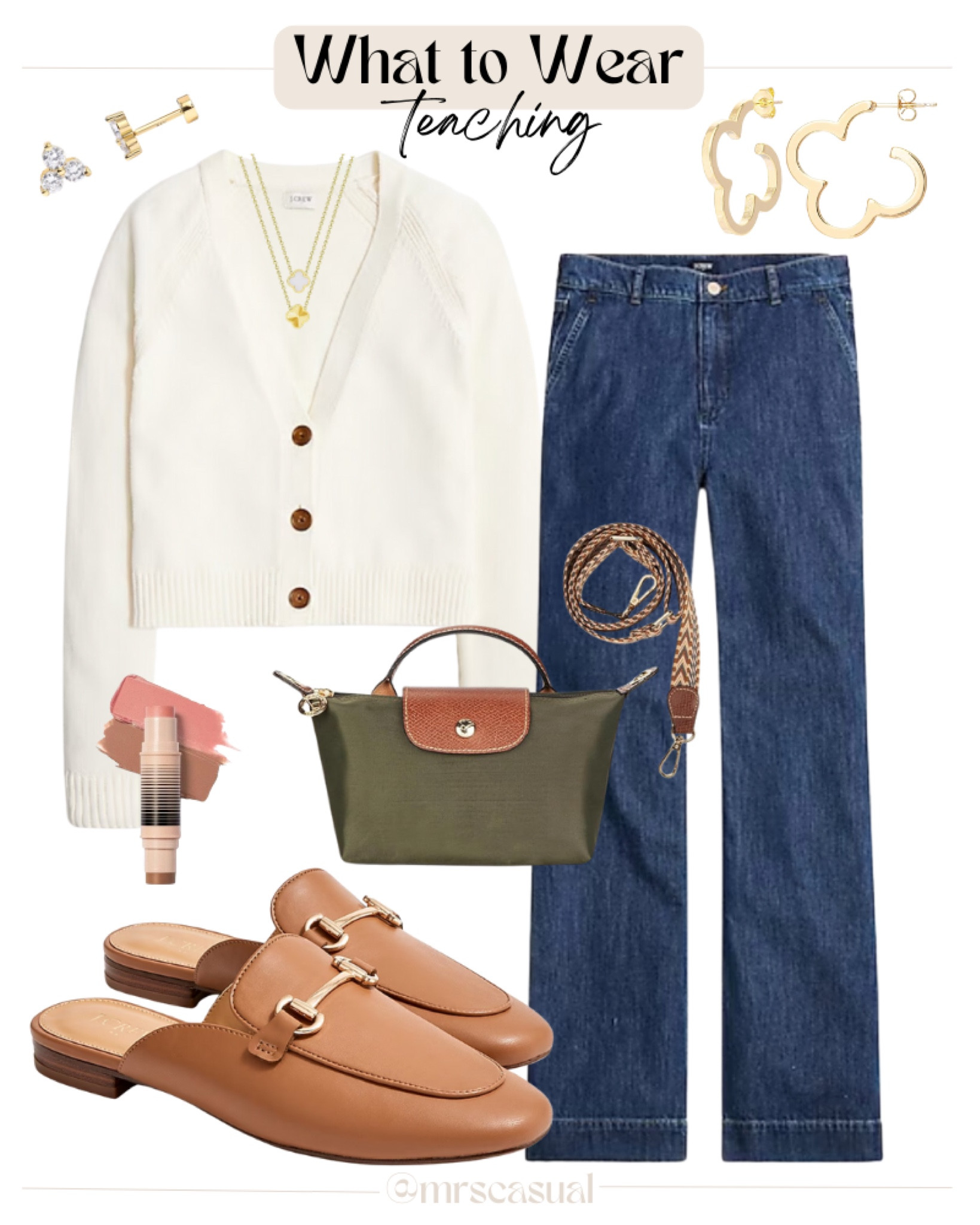 JCrew factory new denim. Perfect teaching outfit 

#LTKBacktoSchool #LTKWorkwear #LTKFindsUnder100