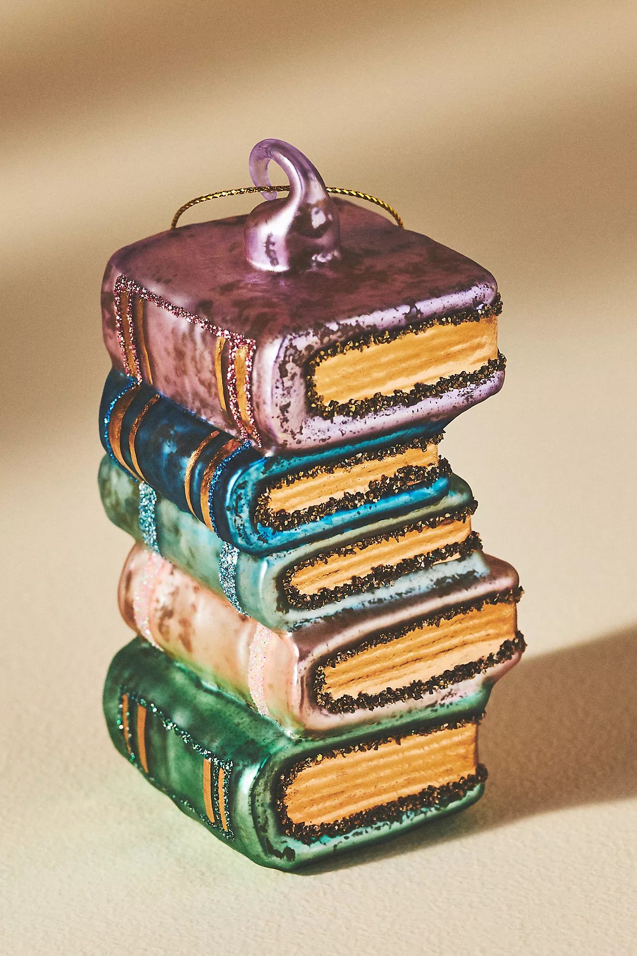 Book Stack Ornament | Anthropologie (US)