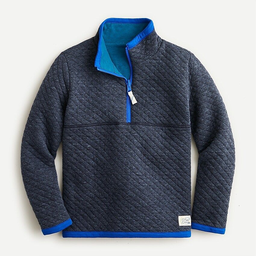 Kids' half-zip reversible quilted pullover | J.Crew US