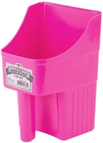 LITTLE GIANT Plastic Enclosed Feed Scoop (Hot Pink) Heavy Duty Durable Stackable Feed Scoop with ... | Amazon (US)