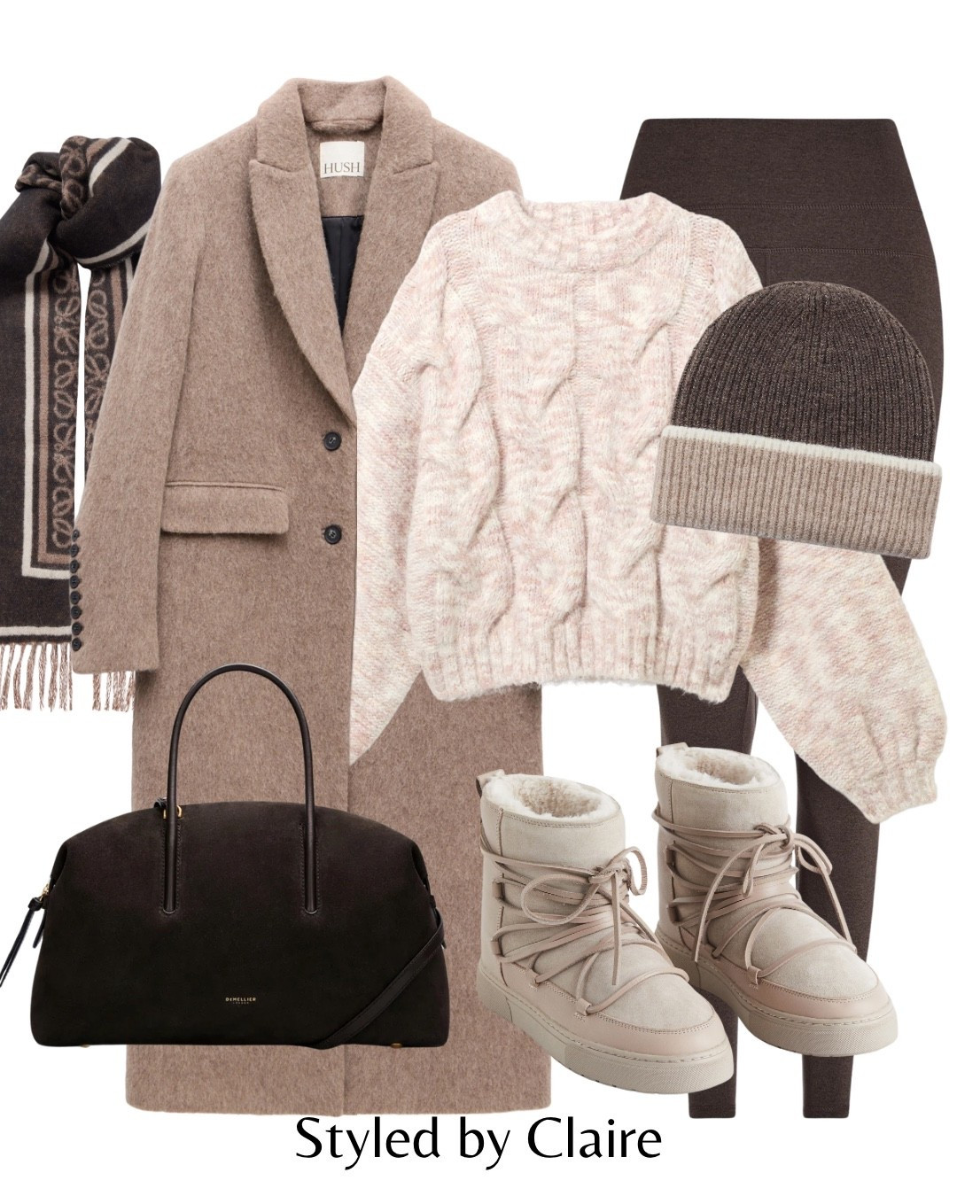 WINTER WALKS🐻
Tags: brushed wool coat cable knit pink sweater varley leggings beanie Zara brown suede tote bag demellier London warm lined boots Teddy taupe cream Loewe scarf fashion Christmas markets cozy city break neutral hush H&M 

#LTKstyletip #LTKwinter #LTKshoes