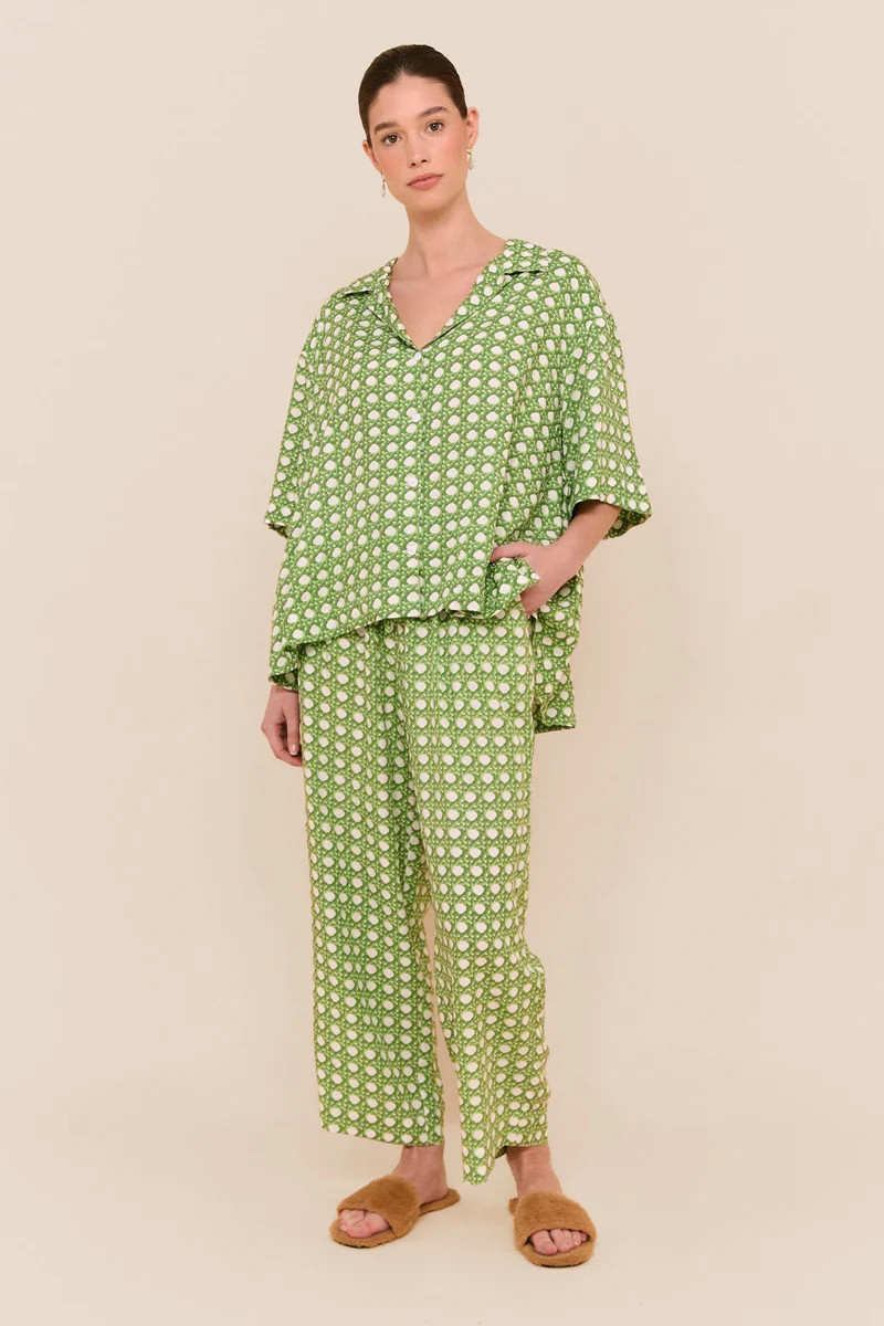 Lounge Set - Pants - Rattan Green | Piyama