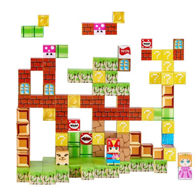 VEVOR Magnetic Blocks, 100 PCS Magnet Blocks Set, Magnetic Building Cubes for Kids, STEM Montessori Sensory Toys, Multicolored | Target