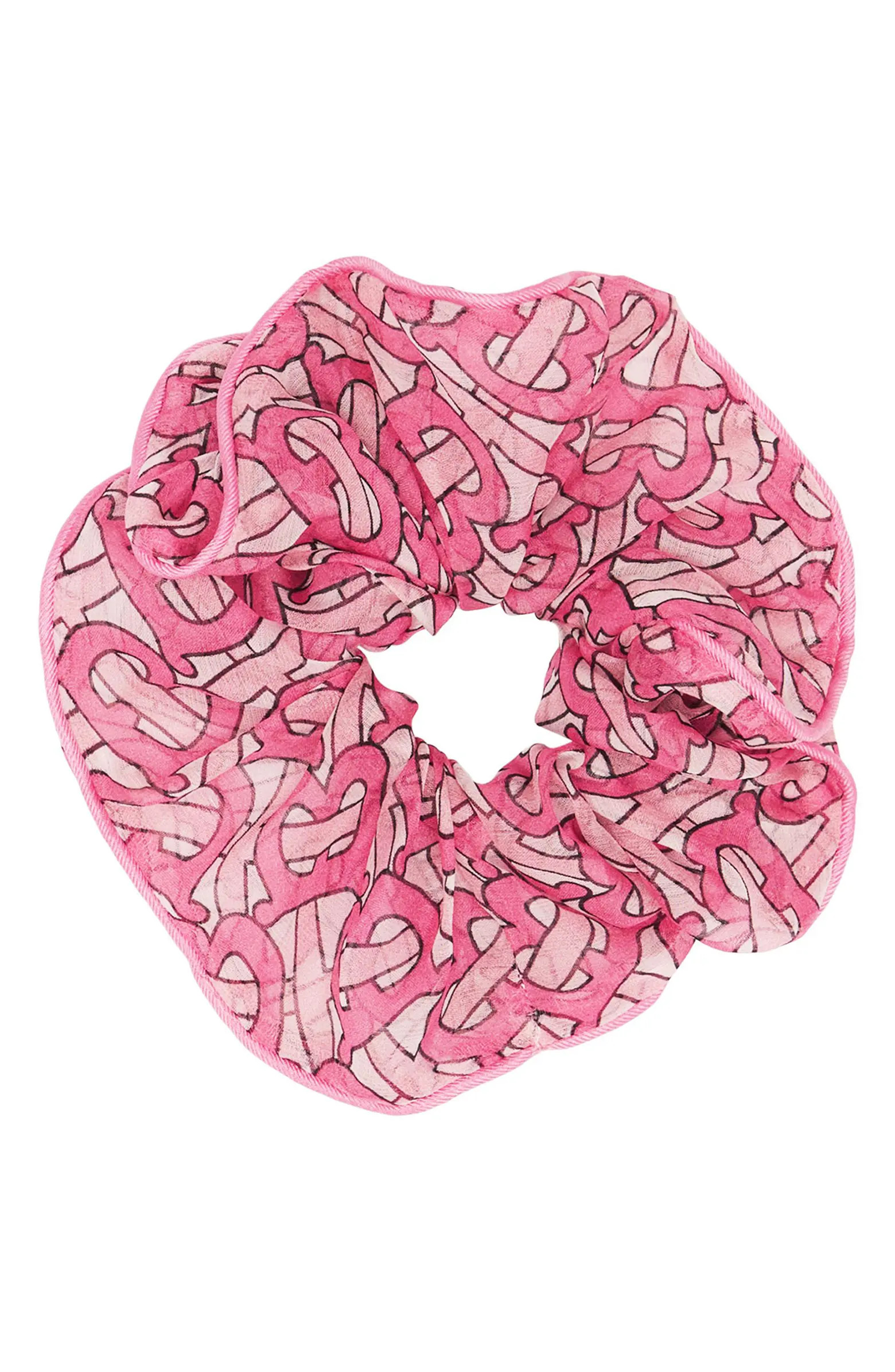 Burberry TB Monogram Silk Scrunchie | Nordstrom | Nordstrom