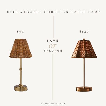Cordless table lamp. Outdoor lamp. Wicker lamp shade. Mini lamp. Rechargeable lamp. Outdoor dining. 

#LTKSeasonal #LTKhome #LTKsalealert