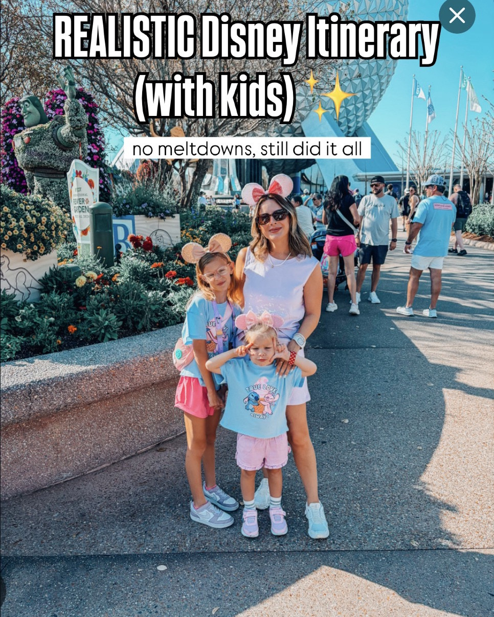 Save this for your next Disney trip 🤍✨

Our exact 4-day Disney itinerary as a family of 4—balanced, realistic, and no meltdowns involved 🙌🏼

We don’t do 12+ hour park days… and honestly? This schedule made the biggest difference. The kids stayed happy, we actually enjoyed it, and still got SO much done.

Think:
✨ rides without rushing
✨ built-in breaks + resort time
✨ good food + fun extras (yes to s’mores + movies on the lawn 🥹)
✨ and leaving before everyone hits their limit

If you’re a mom trying to “do Disney” without the chaos… this is your sign 🤍 

#LTKFestival #LTKTravel #LTKKids
