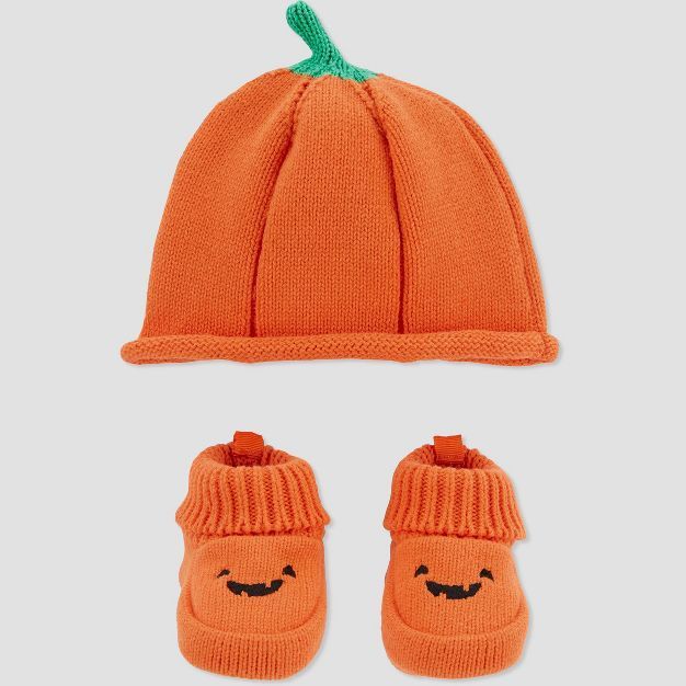 Carter's Just One You® Baby Hat Set - Orange | Target