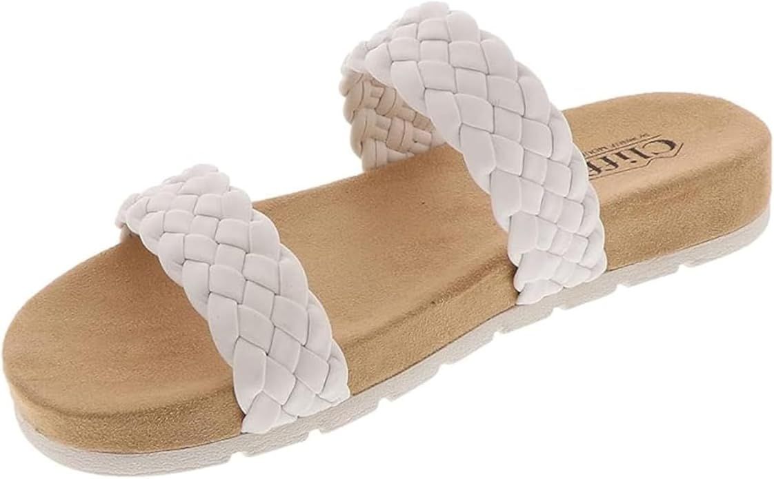 CLIFFS BY WHITE MOUNTAIN Women's Truly Slide Sandal | Amazon (US)