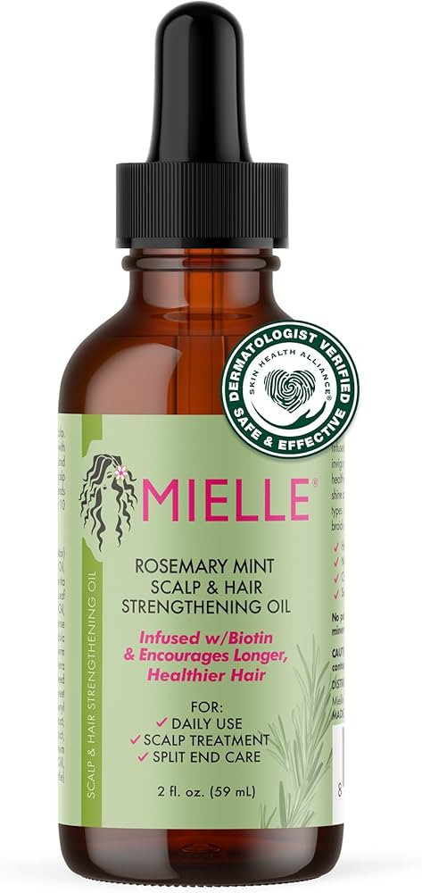 Mielle Organics Rosemary Mint Scalp & Hair Strengthening Oil for All Hair Types, 2 Ounce | Amazon (US)
