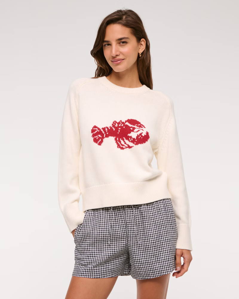 The A&F Madeline Lobster Crew Sweater | Abercrombie & Fitch (US)