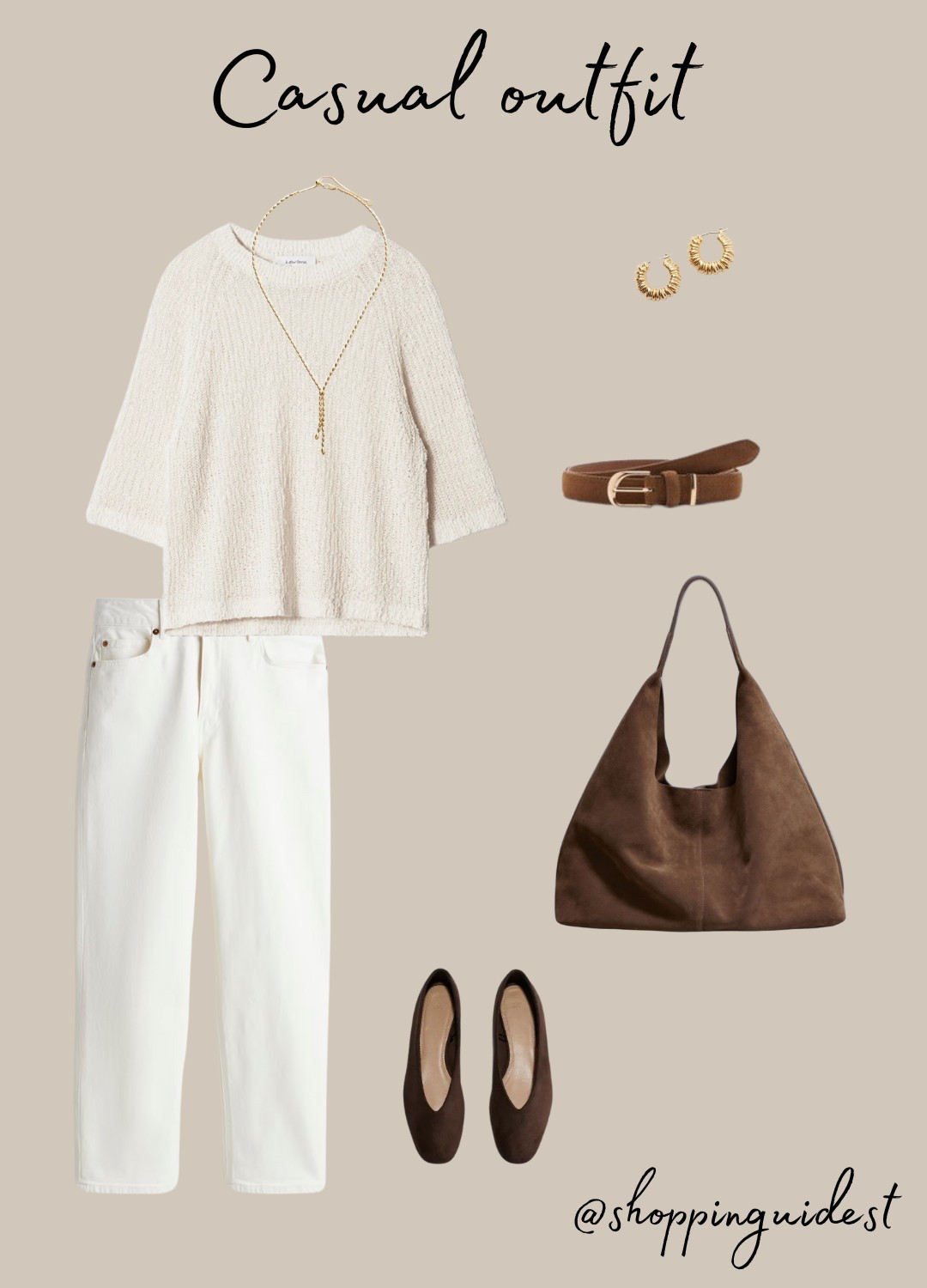 Casual outfit with neutral colours, top, jeans and flat shoes 🤍🤎

#LTKshoes #LTKworkwear #LTKeurope