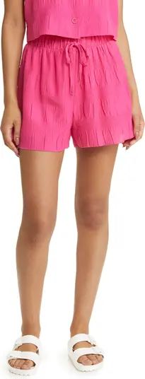 Textured Smocked Drawstring Shorts | Nordstrom