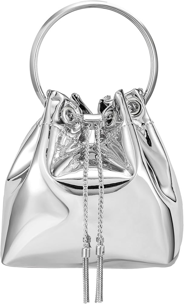 SWEETV Women's Rhinestone Bucket Bag Sparkly Sequin Evening Handbag Purse for Formal/Wedding/Cock... | Amazon (US)