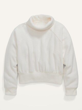 Funnel-Neck Micro Performance Fleece Sweatshirt for Girls | Old Navy (US)