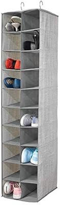 mDesign Soft Fabric Closet Organizer - Holds Shoes, Handbags, Clutches, Accessories - Large, 20 S... | Amazon (US)