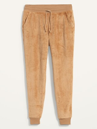 Mid-Rise Cozy Faux-Fur Jogger Sweatpants for Women | Old Navy (CA)