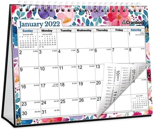 CRANBURY Small Desk Calendar 2022 2023 - (8x6", Floral), Use Standing Desk Calendar to June 2023,... | Amazon (US)