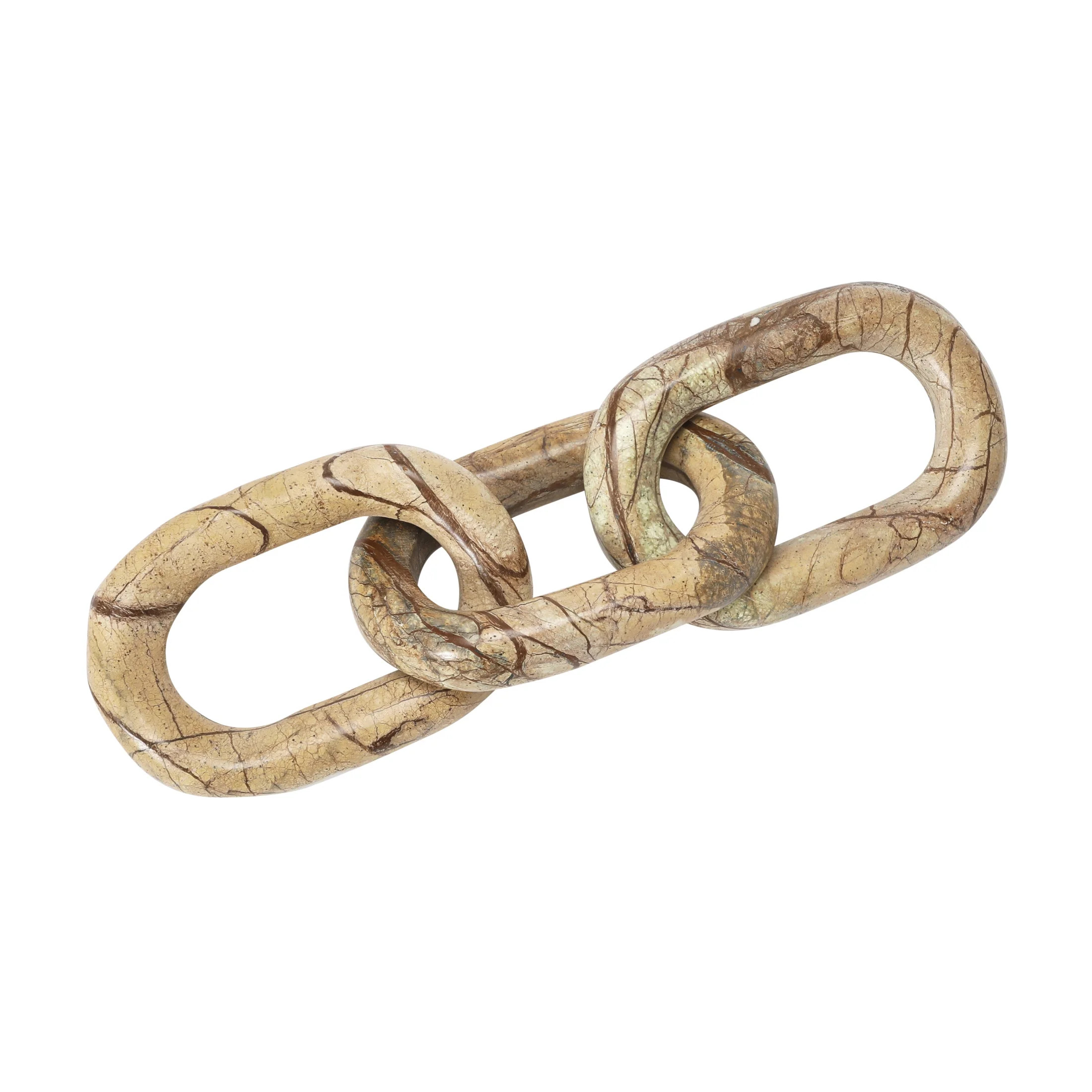 Bloomingville Decorative Marble Chain, Variegated Brown Tones - Walmart.com | Walmart (US)