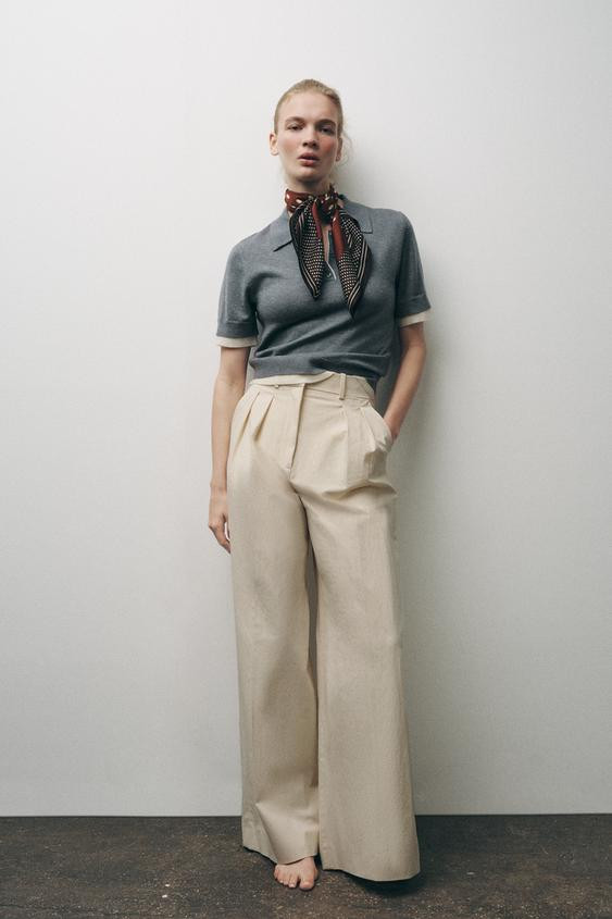 SCARF WITH A POLKA-DOT PRINT | Zara UK