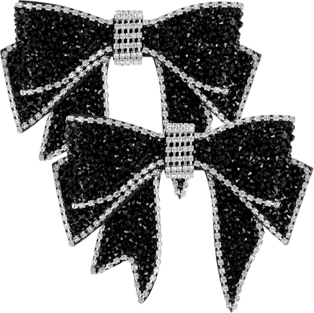 USHOBE Rhinestone Bow Shoe Clip 2 Pcs Diy Shoe Accessories for Wedding Party Festival Decoration ... | Amazon (US)