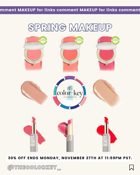Are you a spring? Put that fresh, bright face forward with makeup that keeps you the star! Sale ends soon.  

#LTKGiftGuide #LTKCyberWeek #LTKbeauty