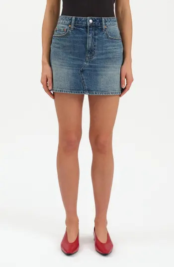 DAZE Malibu Denim Miniskirt in Dream Date at Nordstrom Rack, Size 27 | Nordstrom Rack