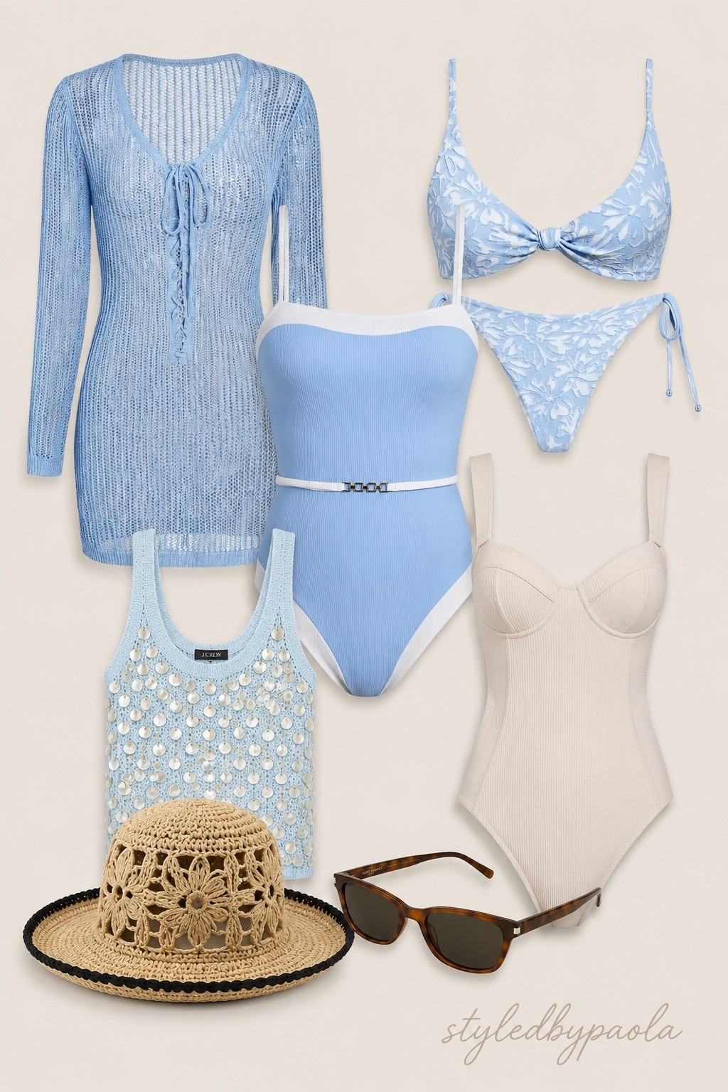 Soft blue hues, chic swimwear, and effortless beach essentials 🤍✨ These vacation-ready finds are perfect for pool days, tropical getaways, and resort dinners. From flattering one-pieces to a dreamy floral bikini and lightweight cover-up, this collection makes packing easy and stylish.

Shop all my vacation favorites and follow @styledbypaola on LTK for more daily finds! ☀️🌴

#LTKSwim #LTKU #LTKSeasonal