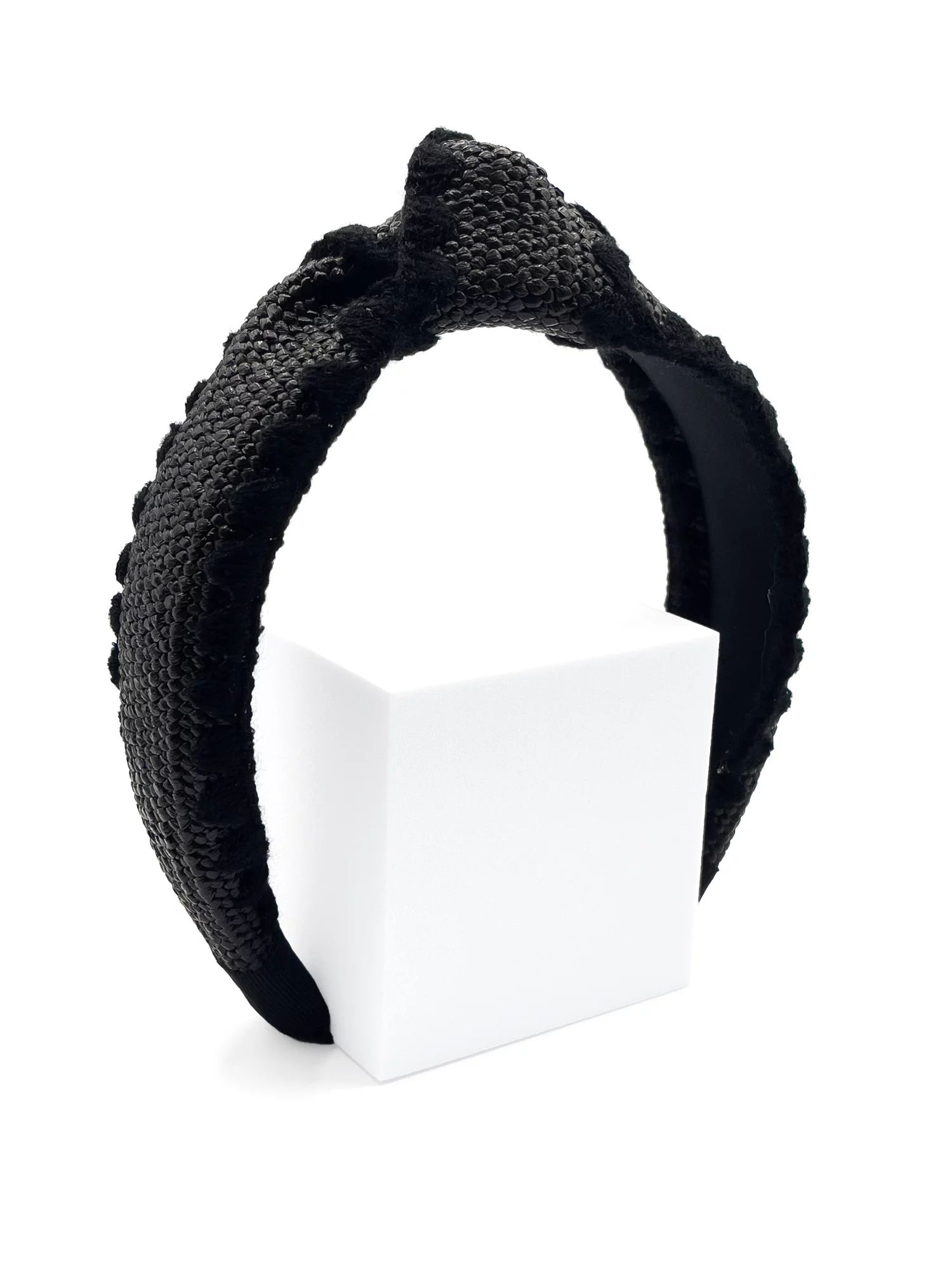 Time and Tru Women's Stitched Edge Headband, Black | Walmart (US)