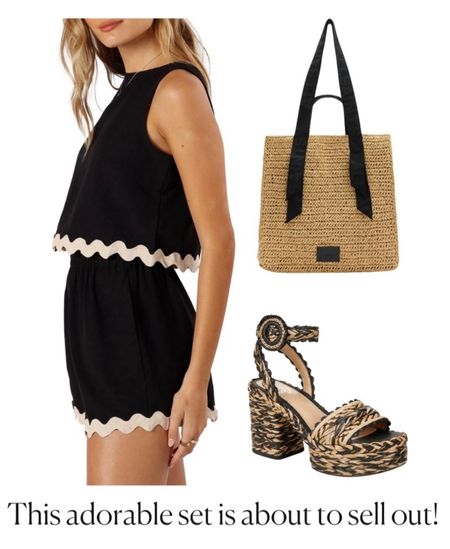 Matching set
Tote bag
Sandals 

Summer outfit 
Summer 
Vacation outfit
Vacation 
Date night outfit
#Itkseasonal
#Itkover40
#Itku

#LTKFindsUnder100 #LTKShoeCrush #LTKItBag