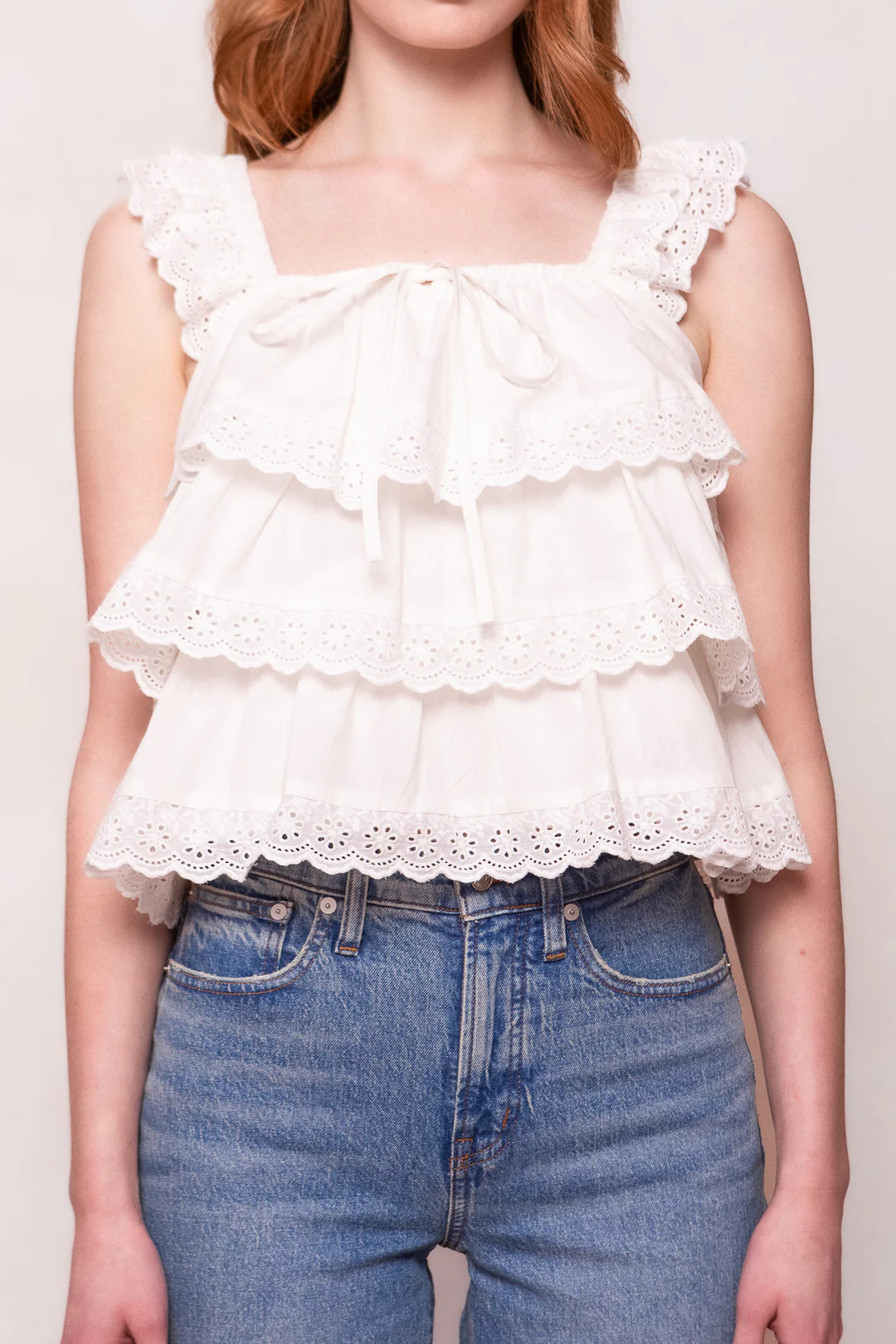 Gabby Top in White | Ivy City Co