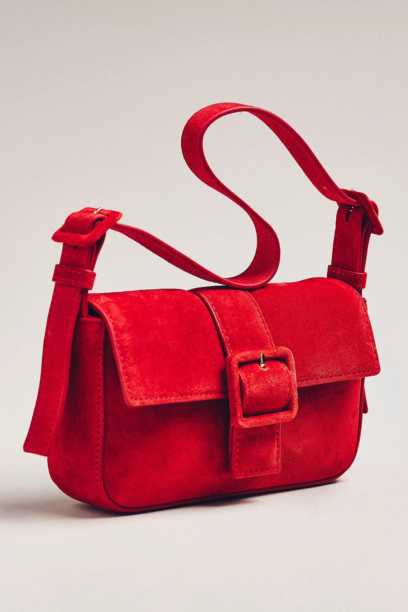 The Fiona Suede Buckle Bag | Anthropologie (US)