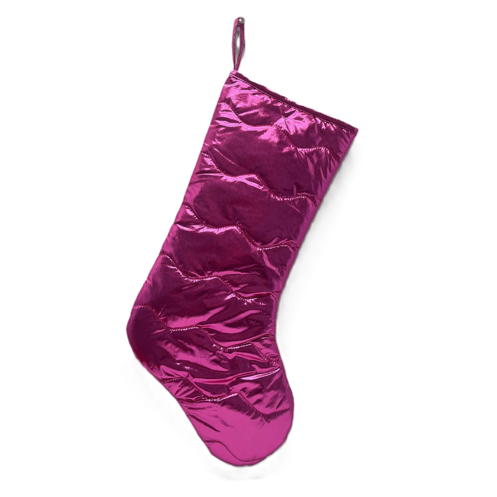Quilted Christmas Stocking, Pink, 20", by Holiday Time | Walmart (US)