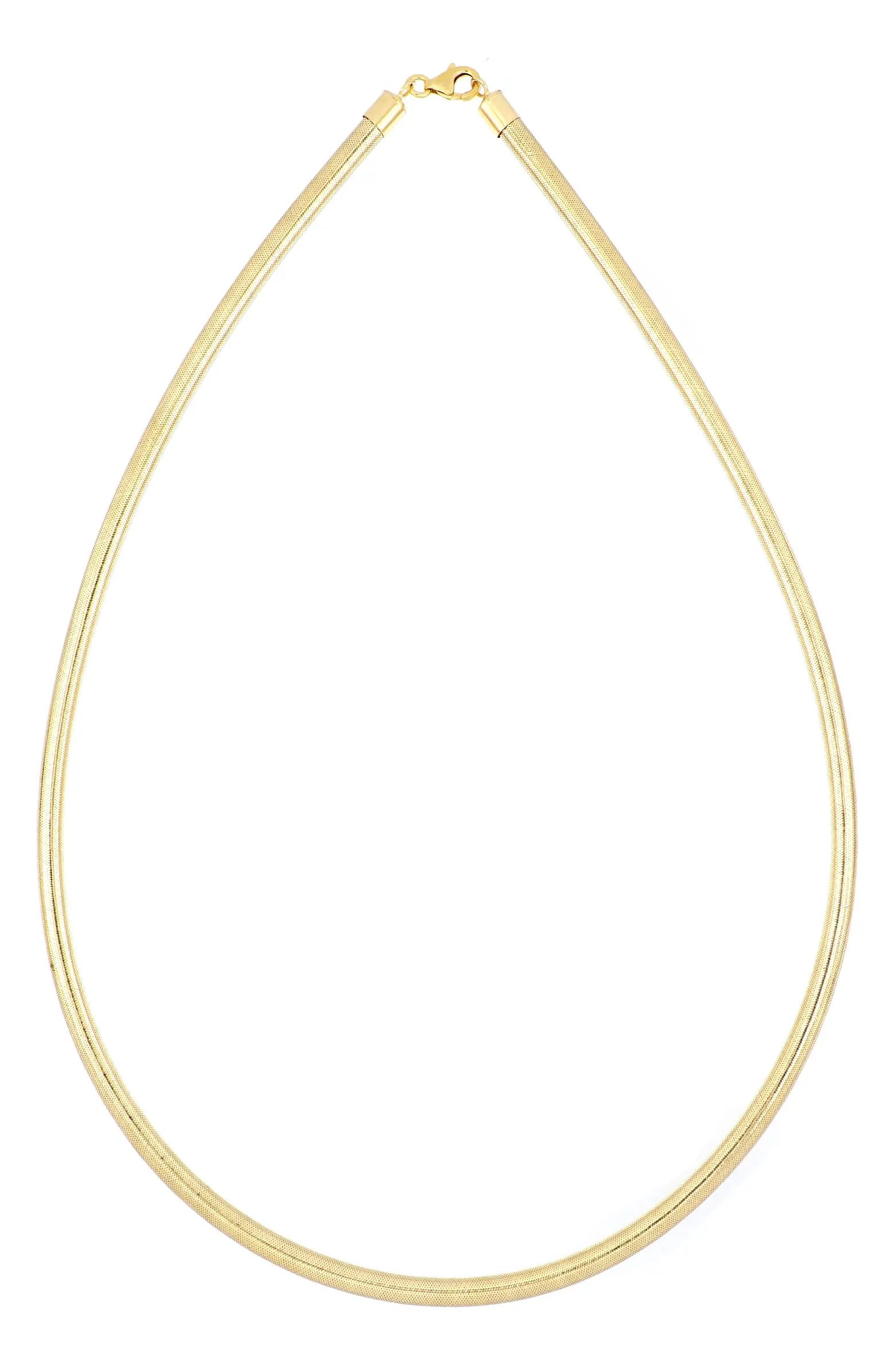 Bony Levy 14K Gold Infinity Omega Necklace | Nordstrom | Nordstrom