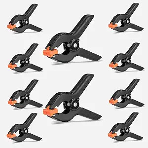 Spring Clamps,10 Pack 4.5in Professional Plastic Heavy Duty Spring Clips for Crafts, Backdrop Cli... | Amazon (US)