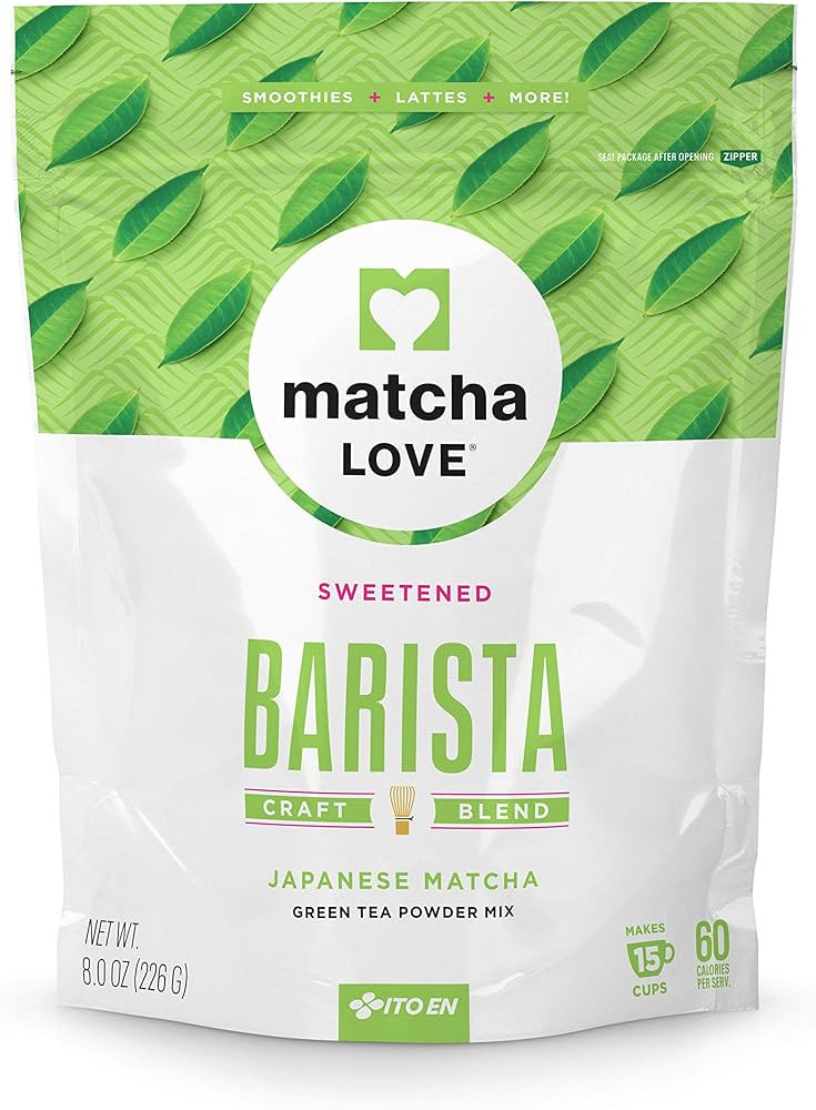 Matcha Love Green Tea Powder Packet, Sweetened, 8 Ounce | Amazon (US)