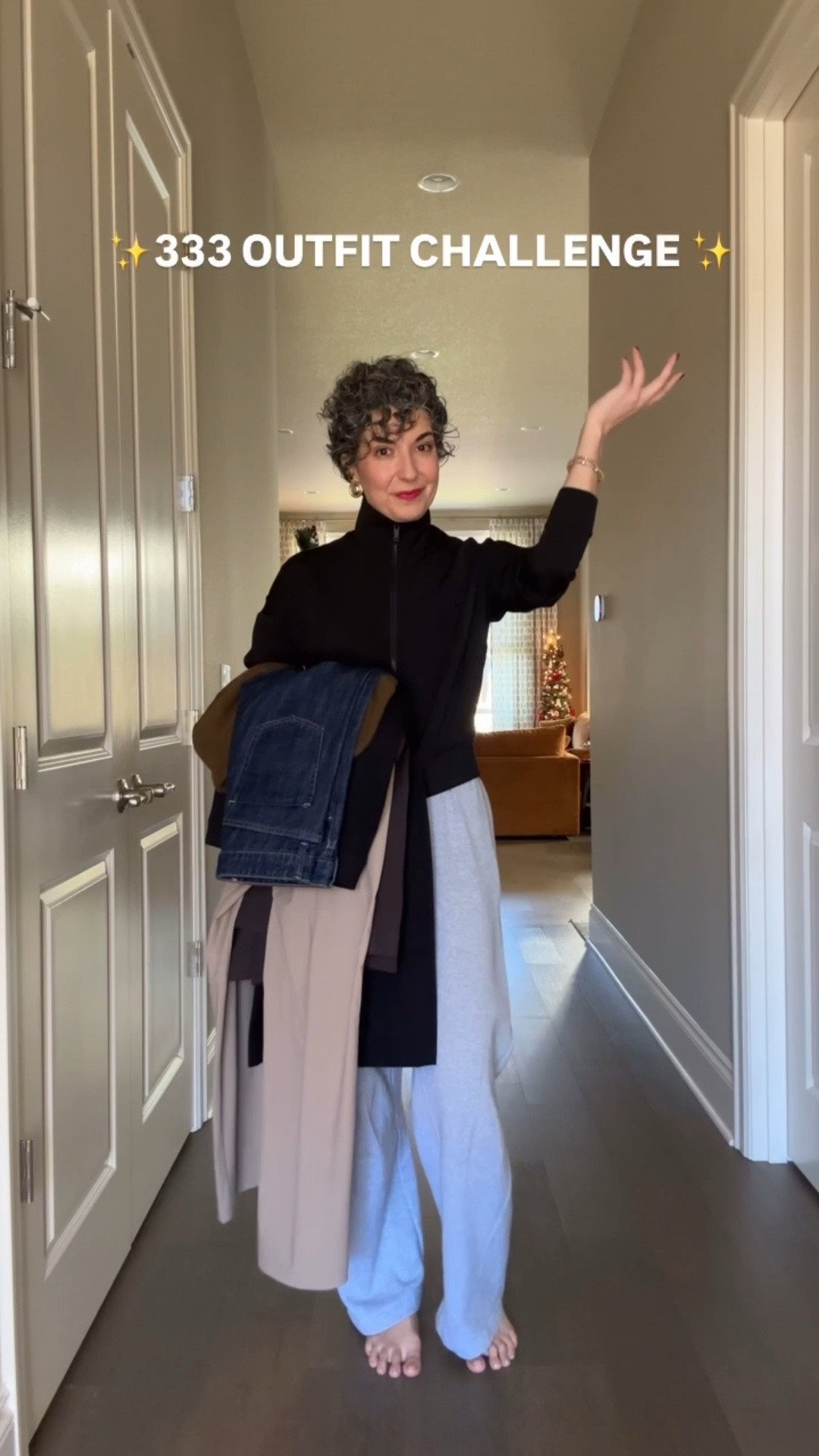 333 Outfit Challenge - wearing a 
- Large in Blazer 
- Medium in button down
- Small in sweater 
- Medium in black pants 
- Small in Tan pants (although they run big) 
- 6 in jeans (exact wash is sold out) 
- Medium in white tee 
.


#LTKFindsUnder100 #LTKSeasonal