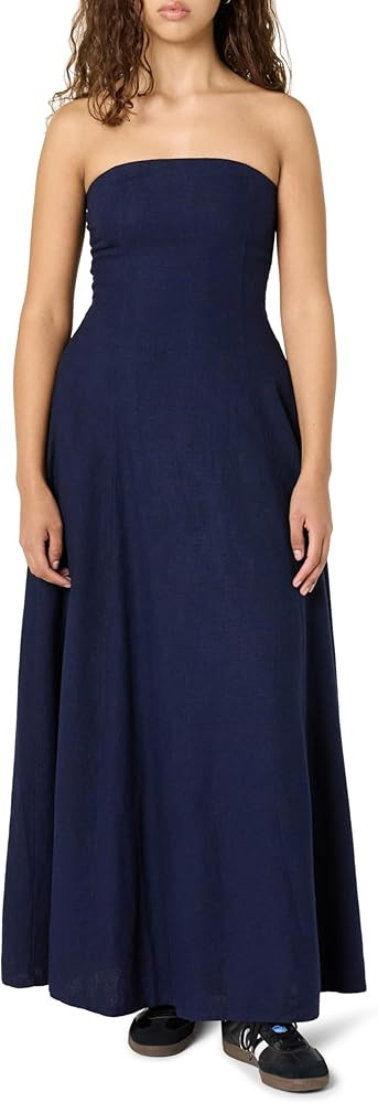 The Drop Women's Carlota Strapless Linen Maxi Dress | Amazon (US)