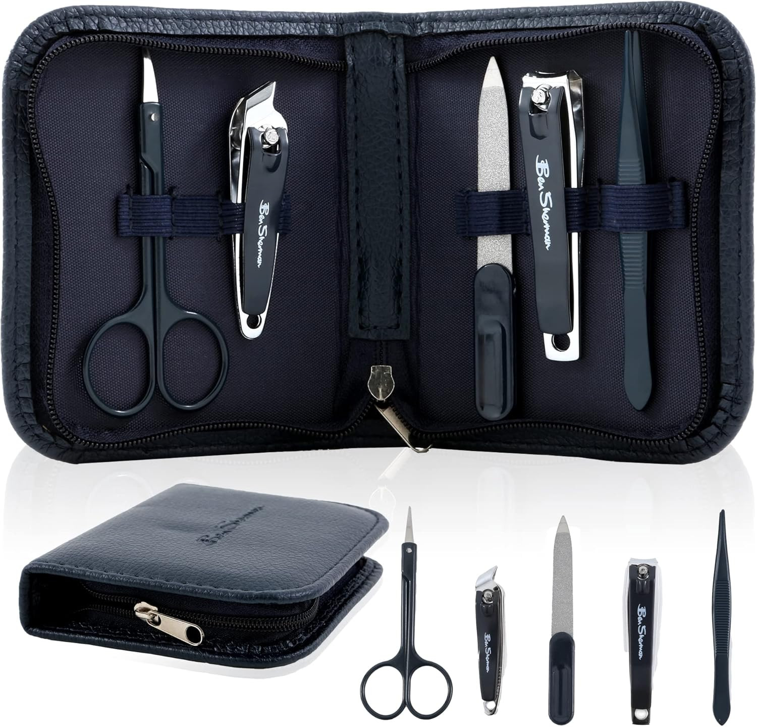 Ben Sherman Nail Clippers for Men Travel Size Nail Clipper Set, 5 Pcs Mens Nail Grooming Kit Incl... | Amazon (US)