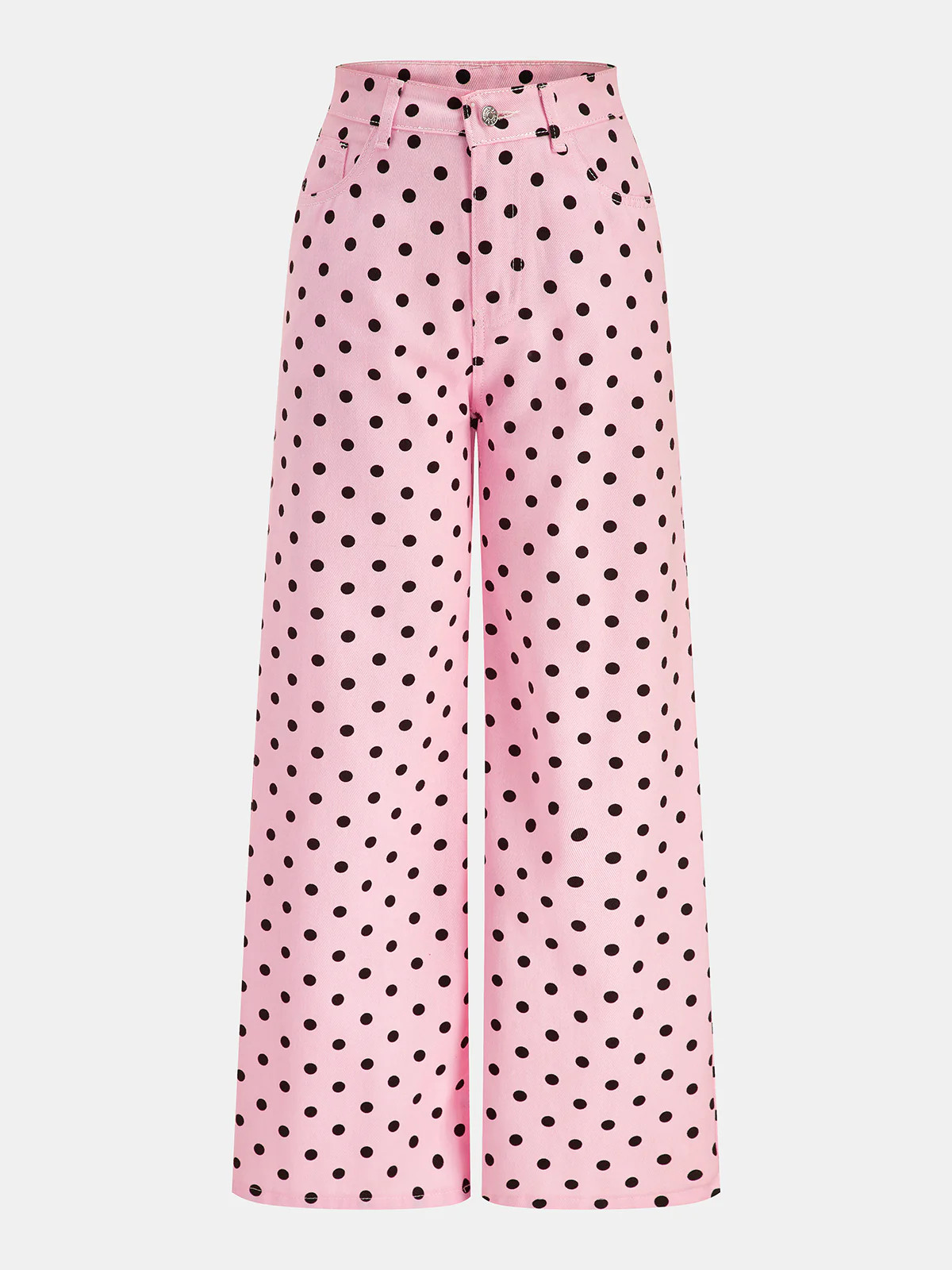 Polka Dot Wide Leg Pants | Commense
