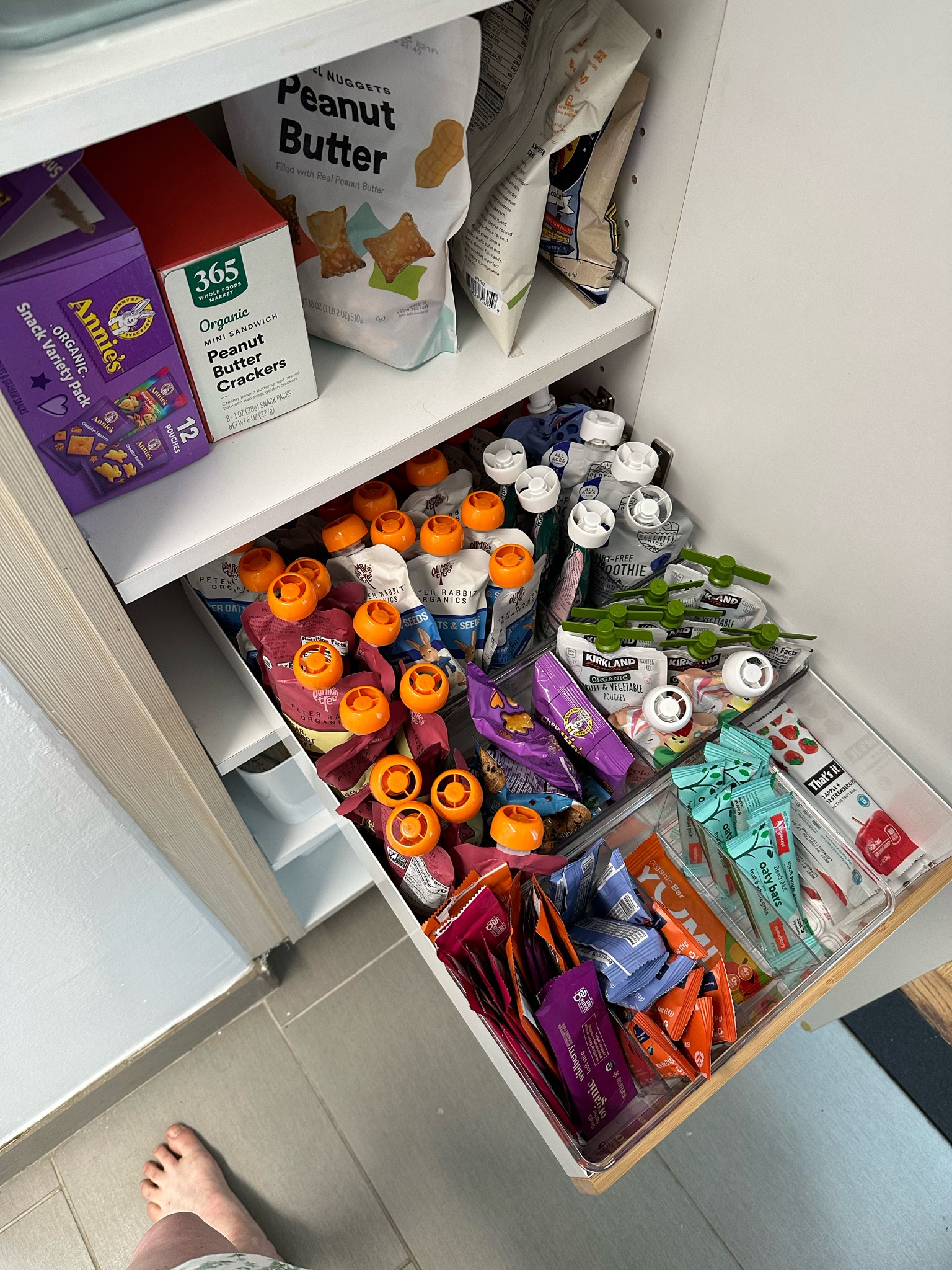 Toddler snack storage!